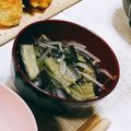 sug8's cooksnap of when they made ナスとほうれん草のお味噌汁.