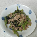サーフブレイド's cooksnap of when they made 豚肉と小松菜の簡単おつまみ.