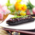 ramuneᐝiRo's cooksnap of when they made とろ〜り揚げ茄子の肉味噌田楽風♡.
