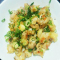 ya☆i's cooksnap of when they made 焼くだけからあげ粉で鶏ひざ軟骨のネギ焼き.
