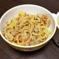 パンプキンちゃん♡'s cooksnap of when they made 一歳焼きうどんランチ♪.