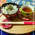 sakuraロゼット's cooksnap of when they made タラコと大葉の混ぜご飯～しらすのせ～❇.