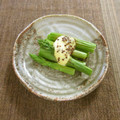☆Rokko☆'s cooksnap of when they made アスパラの粒マスタードマヨ焼き.