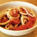 クックパッドごはん部's cooksnap of when they made ５分でできちゃう☆イカとトマトの炒め物.