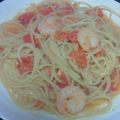 ★ぁねえ★'s cooksnap of when they made エビとトマトのスパゲティ.