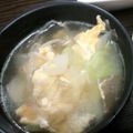 あーちぃ（＾ω＾）'s cooksnap of when they made ウェイパァーで！簡単キャベツの卵スープ♡.