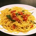 とんちっちねこ's cooksnap of when they made オクラ大好き♡オクラとトマトの簡単パスタ.