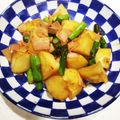 a1_v3v_1m's cooksnap of when they made エビとアスパラ、じゃが芋のＧＢＳ炒め.