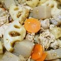 ♡αкιяα♡'s cooksnap of when they made 蓮根と豚肉◇ピリ辛炒め.