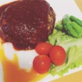 ikaöru's cooksnap of when they made ◎基本のハンバーグ☆☆☆肉汁じゅわぁっと.