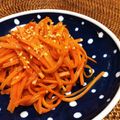 ぽんた番長's cooksnap of when they made カロチン摂取♪✿にんじんの❀昆布茶和え✿.