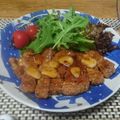ダイナマイト漆黒's cooksnap of when they made にんにくたっぷり！我が家の豚ステーキ.