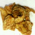 kanakoごはん＊'s cooksnap of when they made ビールがすすむよ～　『鶏皮カリカリ揚げ』.