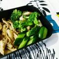 kururin18's cooksnap of when they made 簡単☆ブロッコリーとちくわのごまあえ☆.