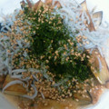 あいぼっくる's cooksnap of when they made とろふわ！小松菜納豆の釜玉そうめん.