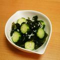 シナモシナモ's cooksnap of when they made わかめ、胡瓜、しらすの酢の物.