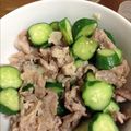 クックPTVZLT☆'s cooksnap of when they made 激簡単★豚バラとキュウリの塩麹炒め.