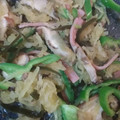 ふぁんたにゃん's cooksnap of when they made そうめんかぼちゃと豚ひき肉の炒め物.