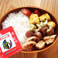 ♡ゆかりご飯♡'s cooksnap of when they made お弁当にちくわの磯辺焼き.