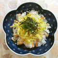 ☆Rokko☆'s cooksnap of when they made ♡鮭と青じそのカンタン寿司♡.