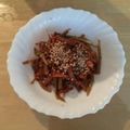 書セラピスト流香's cooksnap of when they made 人参とブロッコリー茎のキンピラ.