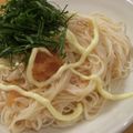 iyo＊'s cooksnap of when they made 絶対ウマイ☆明太子マヨシソそうめん☆.