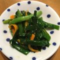 あかりんりん♪'s cooksnap of when they made にんじんとニラのナムル.