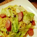 ちびちび317's cooksnap of when they made 鶏肉とチンゲン菜で中華風ペペロンチーノ♪.