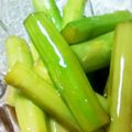 yoppy123456789's cooksnap of when they made アスパラの卵黄ゴマ和え.