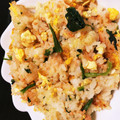 KT614's cooksnap of when they made 鮭フレークとほうれん草の塩バター炒飯.
