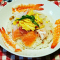 Pakako☆'s cooksnap of when they made 簡単♡海鮮ちらし寿司.