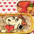 あずさー's cooksnap of when they made スヌーピー♡ベル♡キャラ弁.