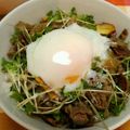 たちこま雅陽's cooksnap of when they made 簡単！スタミナ満点♪にんにくの牛丼☆.