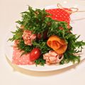 ｎａｍｏｍａｍａ's cooksnap of when they made サーモンとハムの花束サラダ.