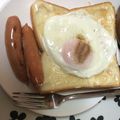 ✳︎ａｉ✳︎'s cooksnap of when they made 目玉焼きマヨチーズトースト(^.^).