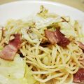 hiromitkb's cooksnap of when they made ☆キャベツとベーコンのペペロンチーノ☆.