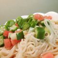 あゆみゆりらん's cooksnap of when they made アレンジ素麺☆ツナトマきゅうりそうめん.