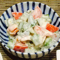 渋谷区こけし's cooksnap of when they made おくらとトマトのマヨマスタードサラダ.