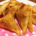 おまるすたー's cooksnap of when they made アルファベットチョコレート三角チョコパイ.