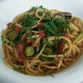 ゆかりーにゃ's cooksnap of when they made ナスと梅とシソのパスタ.