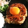 さっとおん's cooksnap of when they made ヤゲン軟骨入り鶏つくね卵黄のせ自家製ダレ.