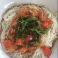 ほもさぴくろまによん's cooksnap of when they made さっぱりおいし〜♡トマトツナ大葉そうめん.
