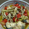 ゆあそらバァバ's cooksnap of when they made 残った塩サバでアヒージョ.