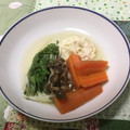 おはなすき's cooksnap of when they made 湯葉と水菜・しめじの簡単煮びたし♪.