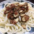 クックZXG1Y3☆'s cooksnap of when they made 簡単美味ベーコンマッシュルームの冷うどん.