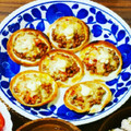 しー坊mama's cooksnap of when they made 簡単一品✿ぎょうざの皮で納豆キムチピザ♪.