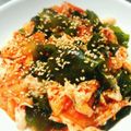 RIKOTORA's cooksnap of when they made 火を使わない！キムチとわかめのツナサラダ.
