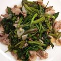 さくら1102's cooksnap of when they made 空芯菜と豚炒め☆.