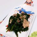 まるかば's cooksnap of when they made 所要時間10分⭐豚肉と空芯菜炒め.