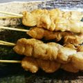 kiki☆☆'s cooksnap of when they made ささみのにんにくダレ焼き鳥★.